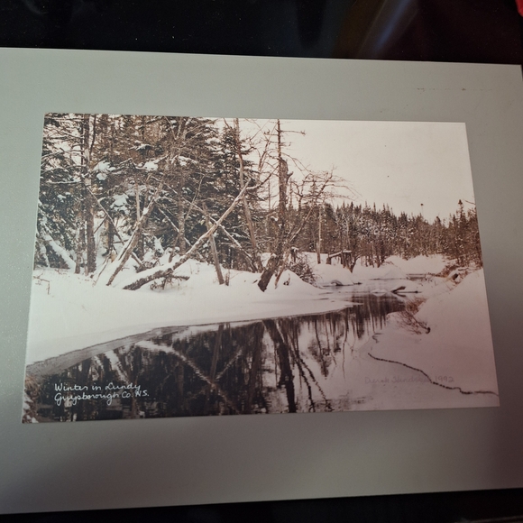 Other - Vintage 1992 Derek Hendsbee "Winter in Lundy" PERMAplaque Art 16"X12"